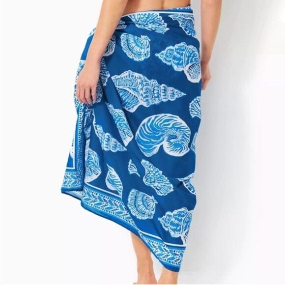 NWT Lilly Pulitzer Sharol Pareo Swim Cover Up in Barton Blue - One Size - Picture 3 of 8